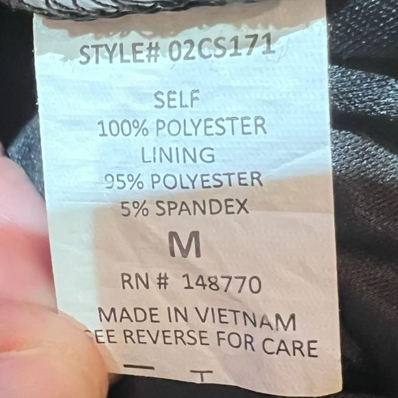 Women's Sienna Sky Black‎ and White Ruffled Tier Mini Skirt Size Medium - Picture 4 of 4